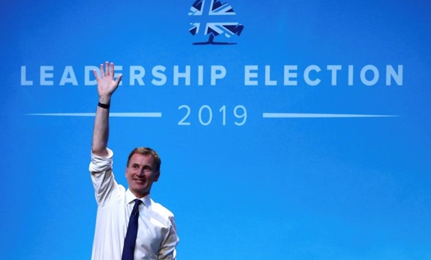 Jeremy Hunt, a leadership candidate for Britain's Conservative Party, attends a hustings event in Birmingham, Britain, June 22, 2019. REUTERS/Hannah McKay
