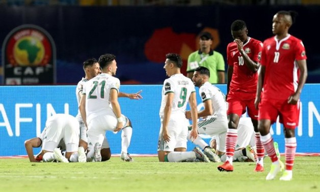 Algeria players celebrate - FILE