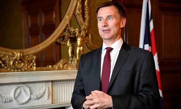 Britain's Foreign Secretary Jeremy Hunt speaks with Reuters at the Foreign Office in London, Britain May 7, 2019. REUTERS/Toby Melville
