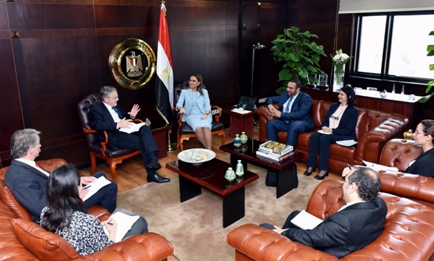 Minister of Investment Sahar Nasr and German ambassador Julius Georg Luy -Via Ministry of Investment