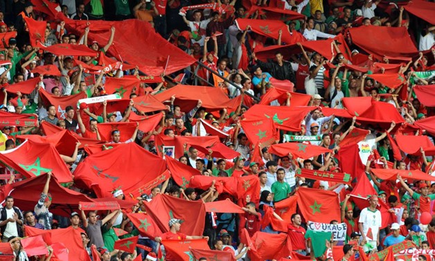 File- Morocco fans during the game against Senegal 