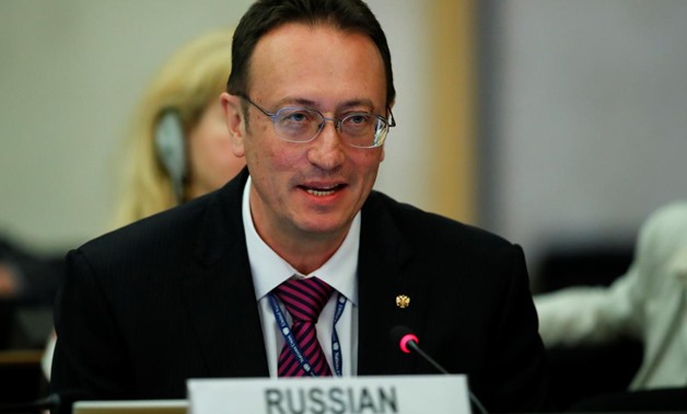 Vladimir Yermakov, Director general of the Department for non-proliferation and arms control of Russia attends the 2nd Preparatory session of the 2020 Non Proliferation Treaty (NPT) Review Conference at the United Nations in Geneva, Switzerland April 24, 