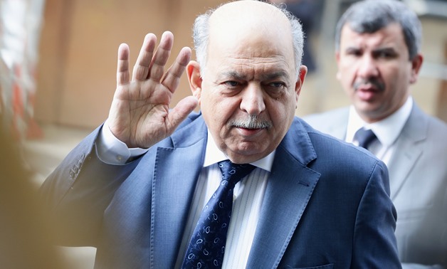 Iraq's Oil Minister Thamir Abbas Al Ghadhban reacts towards journalists as he arrives for an OPEC and NON-OPEC meeting in Vienna, Austria, July 2, 2019. REUTERS/Lisi Niesner
