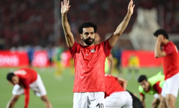 FILE PHOTO: Soccer Football - Africa Cup of Nations 2019 - Group A - Egypt v Zimbabwe - Cairo International Stadium, Cairo, Egypt - June 21, 2019 Egypt's Mohamed Salah during the warm up before the match REUTERS/Suhaib Salem
