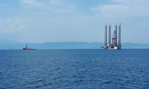 GSP Jupiter rig towed to Epsilon Oil Field (7/2018) - Photo from Energean official website 