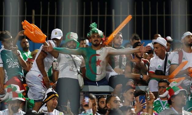 Soccer Football - Africa Cup of Nations 2019 - Round of 16 - Algeria v Guinea - 30 June Stadium, Cairo, Egypt - July 7, 2019 Algeria fans before the match REUTERS/Amr Abdallah Dalsh