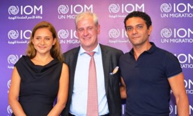 File - Nelly Karim and Asser Yassin appointed as goodwill ambassadors for IOM.