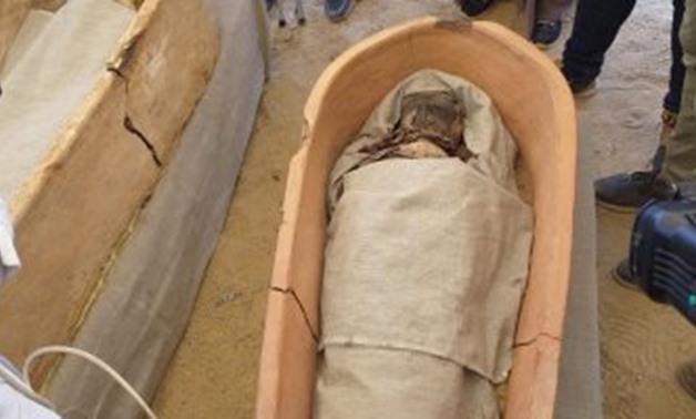 File - one of the discovered coffins.
