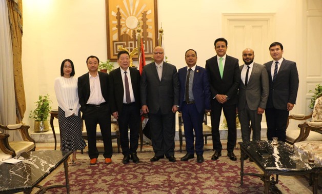 Chinese investors delegation received by Cairo Governor Khaled Abdel Aal. July 14, 2019. Press Photo 