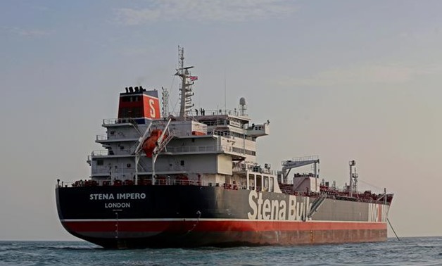 Stena Impero, a British-flagged vessel owned by Stena Bulk, is seen at Bandar Abbas port, July 21, 2019. Iran, Mizan News Agency/WANA Handout via REUTERS
