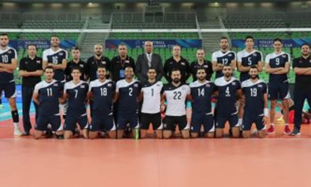 FILE - Egypt’s volleyball team 