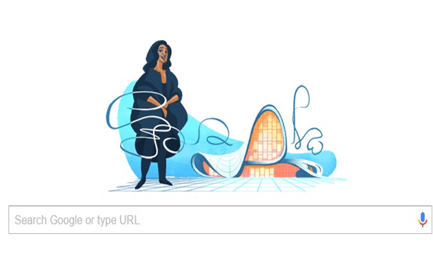 Celebrating Zaha Hadid – Screenshot from Google 