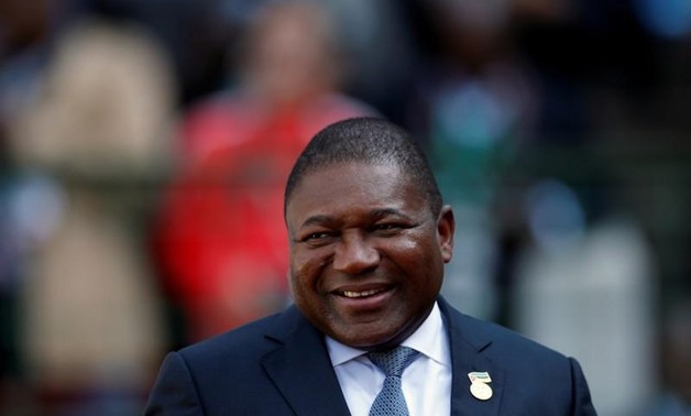 Mozambique's President Filipe Jacinto Nyusi arrives for the inauguration of Cyril Ramaphosa as South African president, at Loftus Versfeld stadium in Pretoria, South Africa May 25, 2019. REUTERS/SiphiweSibeko/File Photo