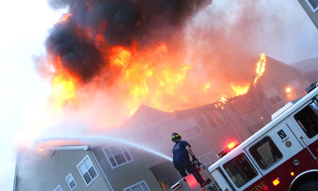Meade firefighters help extinguish apartment fire off post - CC via Flickr/Fort George G. Meade Public Affairs Office