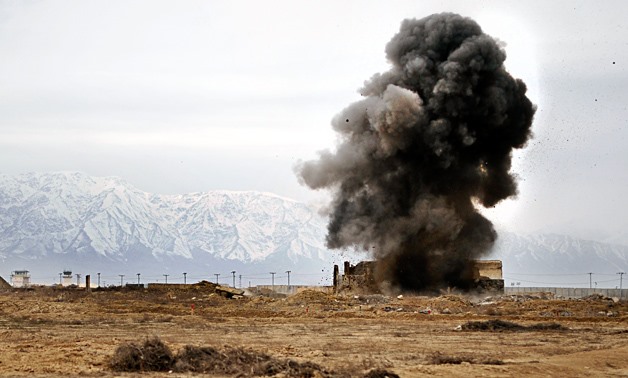 A controlled detonation at Bagram Airfield, fghanistan, March 16, 2012 - U.S. Air Force photo/Staff Sgt.Sara Csurilla
