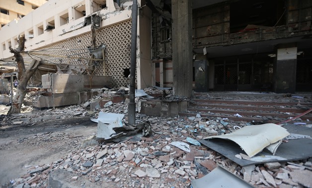 Explosion of National Cancer Institute scene in Cairo, Egypt. August 5, 2019. Egypt Today/Karim Abdel Aziz 