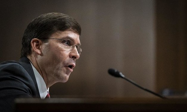 “Clearly we believe any unilateral action by them (Turkey) would be unacceptable,” Mark Esper said. (File/AFP)
