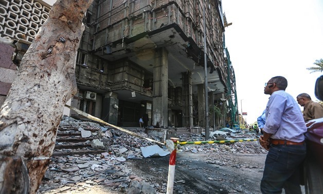Explosion of National Cancer Institute scene in Cairo, Egypt. August 5, 2019. Egypt Today/Karim Abdel Aziz