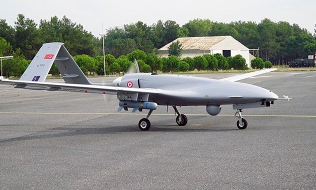 This file photo shows a Turkish Bayraktar TB2 unmanned aerial vehicle. (Reuters)