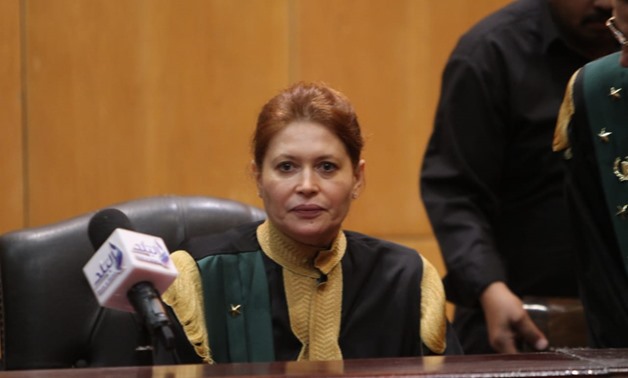 Judge Fatma Qandel in the Court, May 2019- Photo by Ahmed Marouf/Egypt Today

