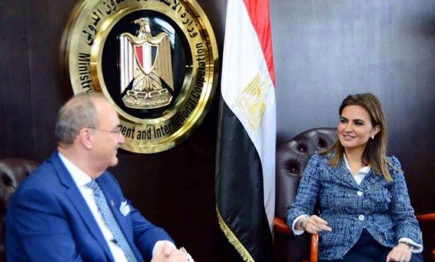 Minister of Investment Sahar Nasr_with Iraqi 
 ambassador Habib El-Sadr - Press photo