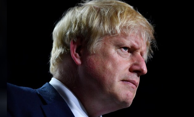 Britain's Prime Minister Boris Johnson is seen during a news conference at the end of the G7 summit in Biarritz, France, August 26, 2019. REUTERS/Dylan Martinez
