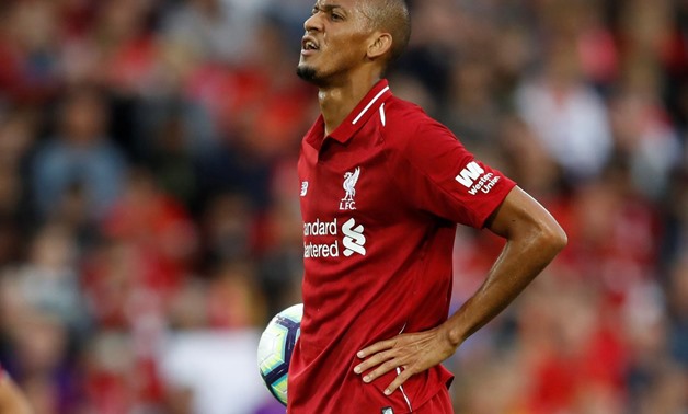 
FILE PHOTO: Soccer Football - Pre Season Friendly - Liverpool v Torino - Anfield, Liverpool, Britain - August 7, 2018 Liverpool's Fabinho prepares to take a penalty Action Images via Reuters/Carl Recine 
