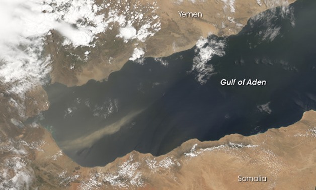 Gulf of Aden- NASA image created by Jesse Allen, Earth Observatory, using data provided courtesy of the MODIS Rapid Response team.