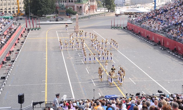 Egypt ranks no 2 for best show in Russia's military music festival - Press Photo
