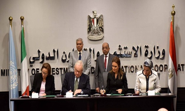 During the signing ceremony - Press photo
