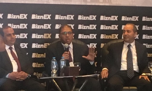 During Director of the Central Credit Department at Micro, Small & Medium Enterprise Development Agency (MSME) Hazem Salah's speech at BinzEX conference/ Hanan Mohamed/ Egypt Today