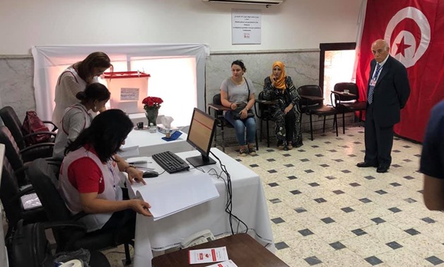 unisians cast their votes at the Tunisian embassy in Cairo in the presidential election 2019- photo courtesy Mohamed Nashaat’s Facebook page.
