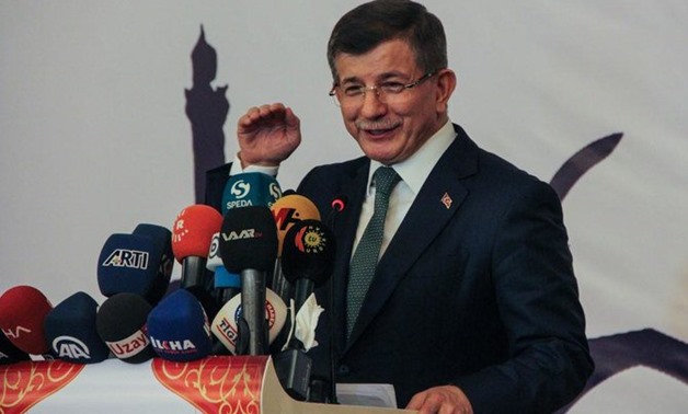 Former Prime Minister Ahmet Davutoglu is the second key AKP figure to resign from the party after Ali Babacan — a former deputy prime minister and economy minister. (AFP)
