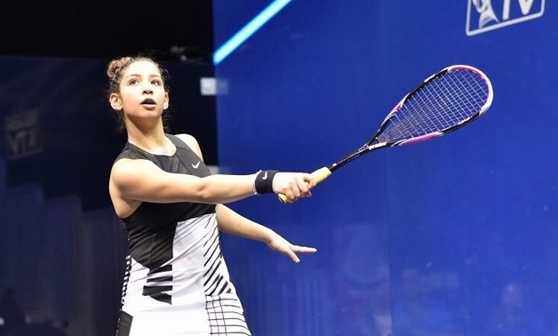 Egyptian squash player Nada Abbas- Photo courtesy of her Twitter account