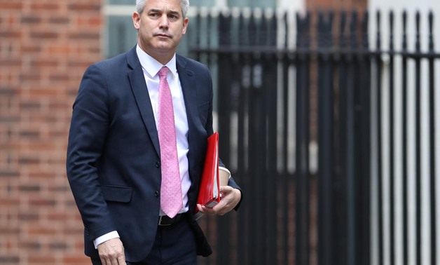 Britain's Secretary of State for Exiting the European Union Stephen Barclay walks outside Downing Street in London, Britain, September 5, 2019. REUTERS/Simon Dawson
