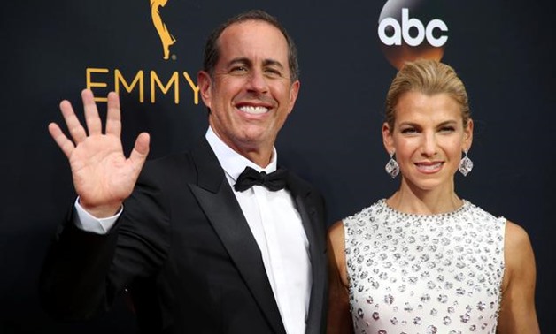 FILE PHOTO: Comedian Jerry Seinfeld and his wife Jessica arrive at the 68th Primetime Emmy Awards in Los Angeles, California, U.S., September 18, 2016. REUTERS/Lucy Nicholson/File Photo.