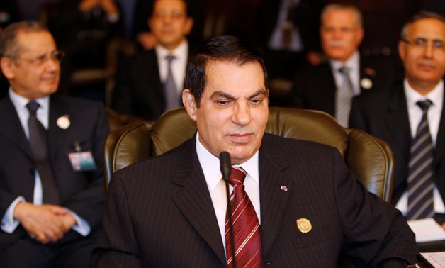 FILE PHOTO: Tunisian President Zine al Abidine Ben Ali attends the opening of the two-day Arab Summit in Damascus March 29, 2008. REUTERS/Jamal Saidi/File Photo
