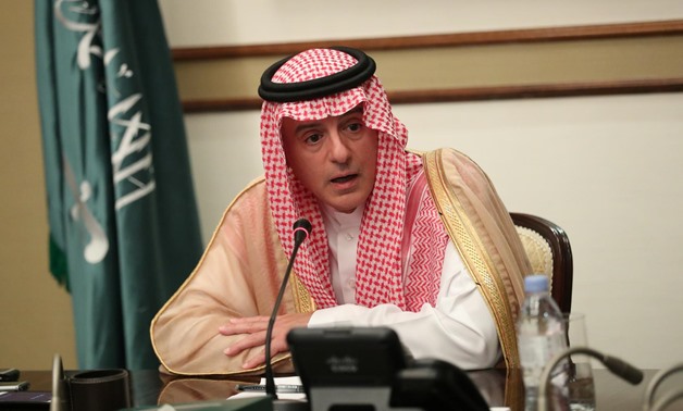 Saudi Arabia's Foreign Minister Adel al-Jubeir speaks at a briefing with reporters in London, Britain June 20, 2019. REUTERS/Simon Dawson
