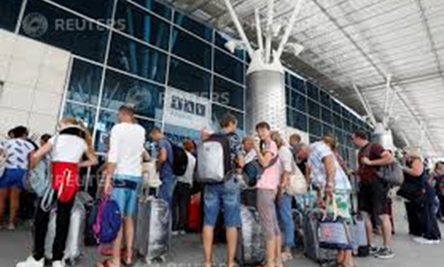 Passengers are seen at Enfidha-Hammamet International Airport, Tunisia September 23, 2019. REUTERS/Zoubeir Souissi
