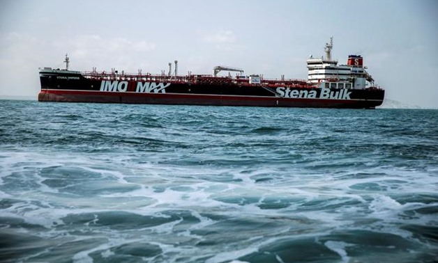 FILE PHOTO: Stena Impero, a British-flagged vessel owned by Stena Bulk, is seen at undisclosed place off the coast of Bandar Abbas, Iran August 22, 2019. Nazanin Tabatabaee/WANA (West Asia News Agency) via REUTERS/File Photo
