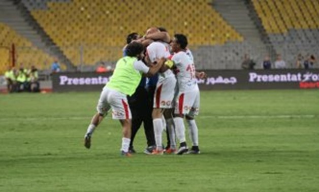 Zamalek team celebrate winning the Egyptian Cup - FILE