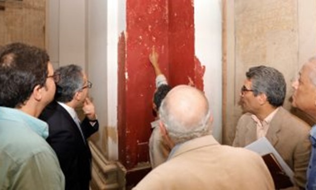 Min. of Antiquities during the inspecting tour at the museum - ET
