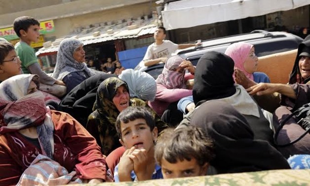 Syrian refugees have been fleeing Arsal and heading for Syria (AFP)
