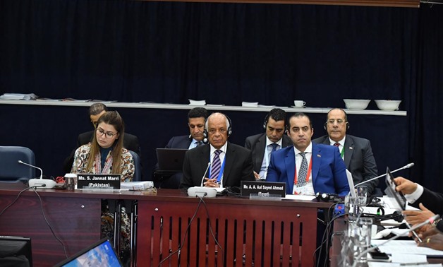 Parliament Speaker Ali Abdel Aal on Monday participates in the meeting of the High-Level Advisory Group on Countering Terrorism and Violent Extremism - Press photo