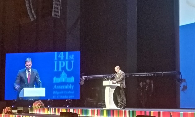 Serbian President Aleksandar Vucic started the events of the 141st Assembly of the Inter-Parliamentary Union (IPU), hosted by Serbia, from October 13-17.