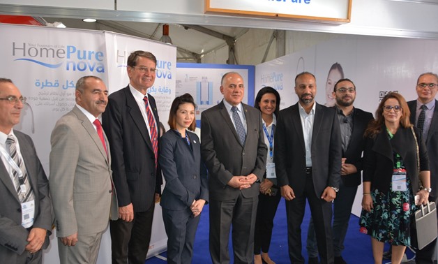 Minister of Water Resources and Irrigation Mohamed Abdel Atti during the second edition of the Cairo Water Week Forum 2019 - Press photo