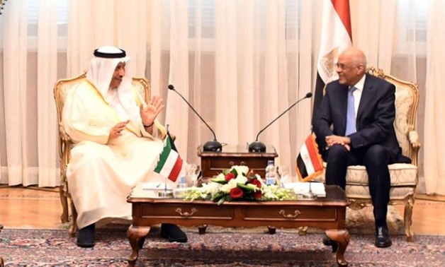 Egypt's Parliament Speaker Ali Abdel Aal on Monday received Kuwait's Prime Minister Sheikh Jaber Al-Mubarak accompanied by a high-level delegation – Press photo