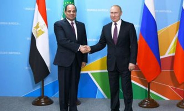 President Abdel Fatah al-Sisi with his Russian counterpart Vladimier Putin