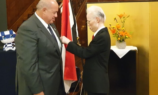 Rashwan received the award from Japan’s Ambassador to Egypt Masaki Noke 