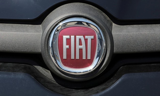 FILE PHOTO: The logo of Fiat carmaker is seen in Nice, France, June 3, 2019. REUTERS/Eric Gaillard
